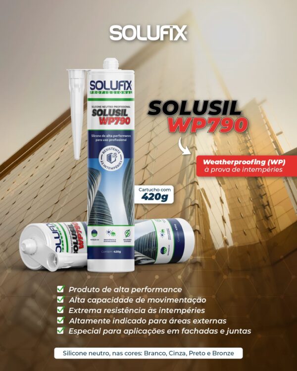 Por que o Solusil WP790 é ideal para juntas de movimentação