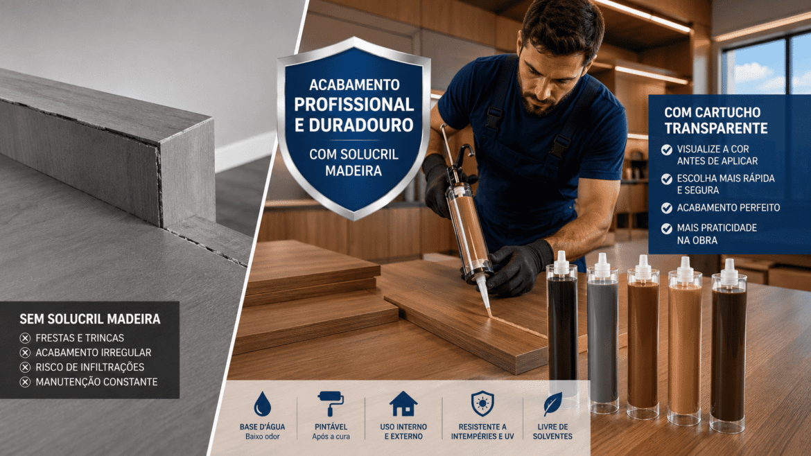 Solucril Madeira: agora com cartucho transparente